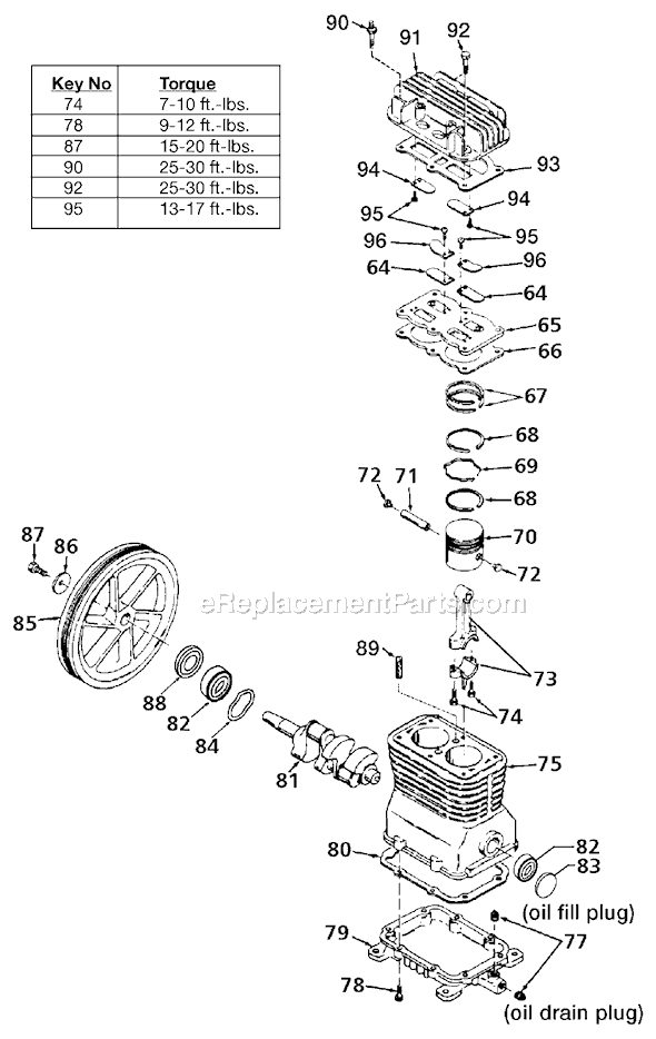 Page A Diagram and Parts List for 919-19541 Type 1 Black and Decker Compressor